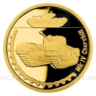 2023 - Niue 5 NZD Gold 1/10oz Coin Armored Vehicles - Mk IV Churchill - proof
Click to view the picture detail.