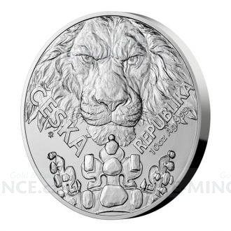 2023 - Niue 25 NZD Silver 10 oz Coin Czech Lion - Stand
Klicken Sie zur Detailabbildung.