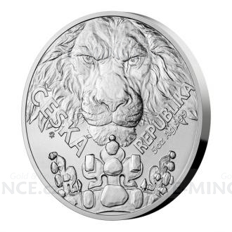2023 - Niue 10 NZD Silver 5oz Bullion Coin Czech Lion - UNC
Click to view the picture detail.
