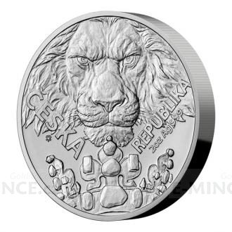 2023 - Niue 5 NZD Silver 2 oz Bullion Coin Czech Lion - UNC
Click to view the picture detail.