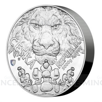 2023 - Niue 400 NZD Silver Five-Kilo Bullion Coin Czech Lion 2023 with Hologram - Proof
Click to view the picture detail.