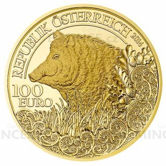 2014 - Austria 100  Wild Boar - Proof
Click to view the picture detail.