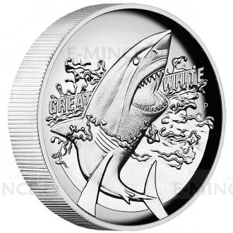 2015 Australia 1 $ Great White Shark - High Relief Proof
Click to view the picture detail.