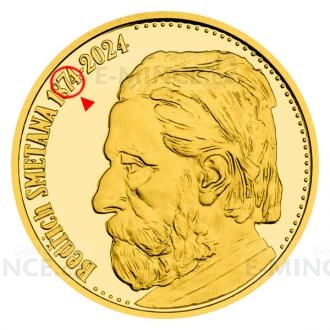 Gold Half-Ounce Medal Bedich Smetana - Proof, No 80
Click to view the picture detail.
