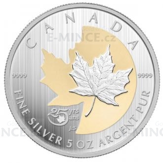 2013 - Kanada 50 $ - 25 Jahre Silber Maple Leaf - vergodtet
Klicken Sie zur Detailabbildung.