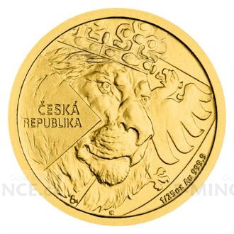2024 - Niue 5 NZD Gold 1/25 Oz Bullion Coin Czech Lion - Standard
Click to view the picture detail.