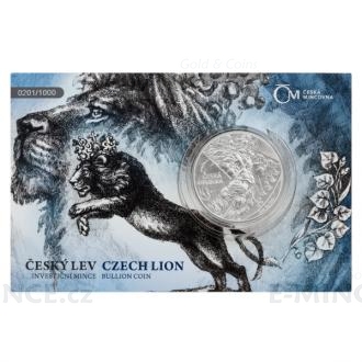 2024 - Niue 5 NZD Silver 2 oz Bullion Coin Czech Lion - UNC Numbered
Click to view the picture detail.