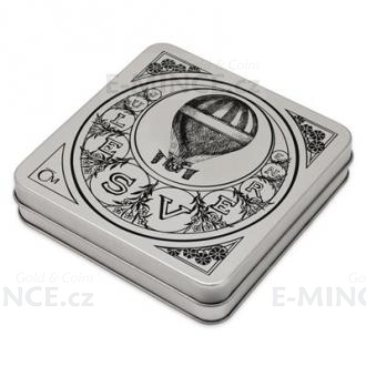 Four Silver Coins Set Fantastic World of Jules Verne in Etui - Proof
Click to view the picture detail.