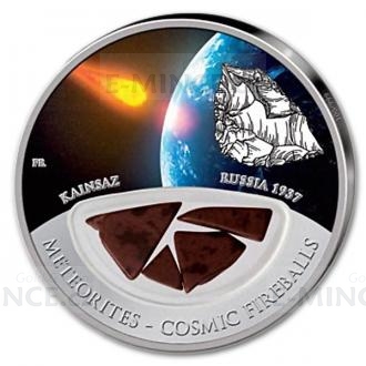 2012 - Fiji 10 $ - Meteorites - Cosmic Fireballs - Russia Kainsaz 1937 - Proof
Click to view the picture detail.