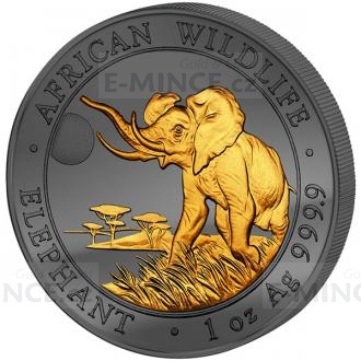 Silver Coin with Ruthenium 1 oz Golden Enigma 2016 Elephant
Click to view the picture detail.