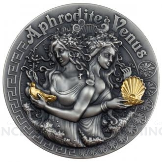 2020 - Niue 5 NZD Goddesses: Aphrodite and Venus - Bohyn Lsky a Smyslnosti - patina
Kliknutm zobrazte detail obrzku.