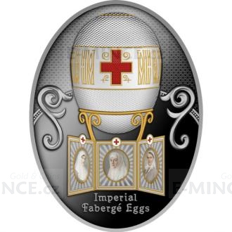 2021 - Niue 1 NZD Red Cross with Imperial Portraits Egg - Proof
Click to view the picture detail.