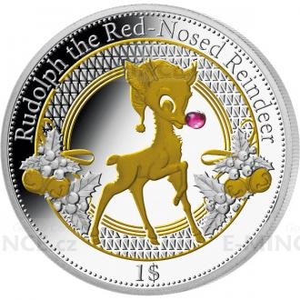 2016 - Kiribati 1 AUD Rudolph the Rednosed Reindeer - Proof
Click to view the picture detail.
