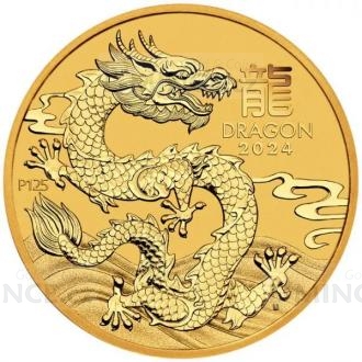 2024 - Australia 50 AUD Lunar Series III Year of the Dragon 1/2 oz Au 999,9
Click to view the picture detail.