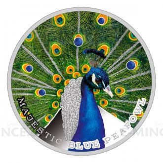 2019 - Niue 2 $ Majestic Blue Peafowl - proof
Click to view the picture detail.