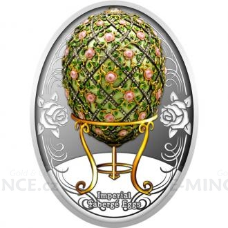 2020 - Niue 1 NZD Rose Trellis Egg - proof
Click to view the picture detail.
