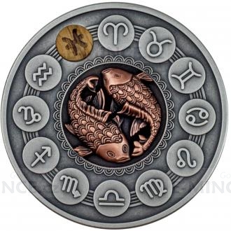 2020 - Niue 1 $ Zodiac Signs - Pisces - Antique Finish
Click to view the picture detail.