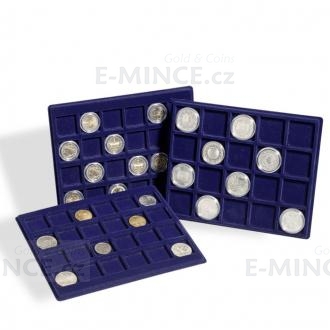Coin trays L Protector for 77 coins, blue
Click to view the picture detail.