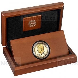 2014 - USA 50th Anniversary Kennedy Half-Dollar Gold Proof Coin
Click to view the picture detail.