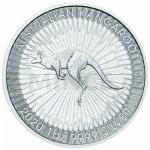 Stbro 1 oz (unce) 2020 - Austrlie 1 $ Kangaroo / Klokan 1 oz