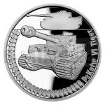Tmata 2022 - Niue 1 NZD Stbrn mince Obrnn technika - PzKpfw VI Tiger - proof