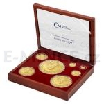 esk mincovna 2022 Sada zlatch minc esk lev 2022 stand - 1/25, 1/4, 1/2, 1, 5, 10 oz, 1kg