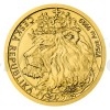 2021 - Niue 5 NZD Gold 1/25 Oz Bullion Coin Czech Lion - Standard (Obr. 0)