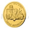 2018 - Niue 5 NZD Gold 1/25 Oz Coin Czech Lion, Number 474 - UNC (Obr. 3)