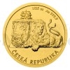 2018 - Niue 5 NZD Gold 1/25 Oz Coin Czech Lion, Number 474 - UNC (Obr. 5)