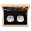 Set of Two Silver bullion coins Czech Lion 2021 and Slovak Eagle 2021 - UNC (Obr. 1)