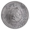 2021 - Niue 2 NZD Silver 1 oz Bullion Coin Czech Lion Ruthenium / Gold Plated - UNC (Obr. 1)