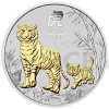 2022 - Australia 1 AUD Year of the Tiger 1oz Silver Gilded Edition - BU (Obr. 0)
