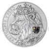 2021 - Niue 10 NZD Silver 5oz Bullion Coin Czech Lion with Hologram - Standard (Obr. 0)