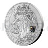 2021 - Niue 10 NZD Silver 5oz Bullion Coin Czech Lion with Hologram - Standard (Obr. 7)