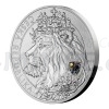 2021 - Niue 25 NZD Silver 10oz Bullion Coin Czech Lion with Hologram - Standard (Obr. 7)