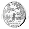 2022 - Niue 1 NZD Stbrn mince Kniha Dungl - Medvd Bal a ern panter Baghra - proof (Obr. 1)