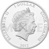 2012 - Cook Islands 1 $ - Ctyrlistek - Proof (Obr. 0)