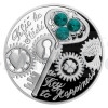 2022 - Niue 2 NDZ Silver Coin Crystal Coin - The Key to Happiness - Proof (Obr. 8)