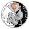 2022 - Niue 2 NZD Silver Coin Crystal Coin - Hello Baby 2022 - Proof (Obr. 8)