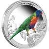 2013 - Australia 0,50 $ - Birds of Australia: Rainbow Lorikeet 1/2oz Silver - Proof (Obr. 3)
