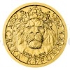 2022 - Niue 5 NZD Gold 1/25 Oz Bullion Coin Czech Lion - Standard Number (Obr. 0)