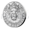 2022 - Niue 10 NZD Silver 5oz Bullion Coin Czech Lion - UNC (Obr. 2)