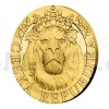 2022 - Niue 50 Niue Gold 1 oz Coin Czech Lion ANNIVERSARY Numbered - Proof (Obr. 5)