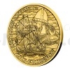2022 - Niue 10 NZD Gold Quater-ounce Coin Discovery of America - Leif Eriksson - Proof (Obr. 1)