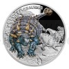2022 - Niue 1 NZD Stbrn mince Pravk svt - Ankylosaurus - proof (Obr. 0)