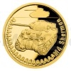 2022 - Niue 5 NZD Gold Coin Armored Vehicles - M4 Sherman - Proof (Obr. 5)