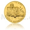 2018 - Niue 50 NZD Gold 1 oz investment Coin Czech Lion, Number 68 - Stand (Obr. 0)