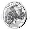 2022 - Niue 1 NZD Stbrn mince Na kolech - Motocykl JAWA 50/550 - proof (Obr. 1)