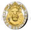 2022 - Niue 2 NZD Silver 1 oz Bullion Coin Czech Lion ANNIVERSARY Numbered Gilded - Proof (Obr. 4)