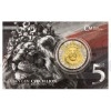 2022 - Niue 2 NZD Silver 1 oz Bullion Coin Czech Lion ANNIVERSARY Numbered Gilded - Proof (Obr. 5)